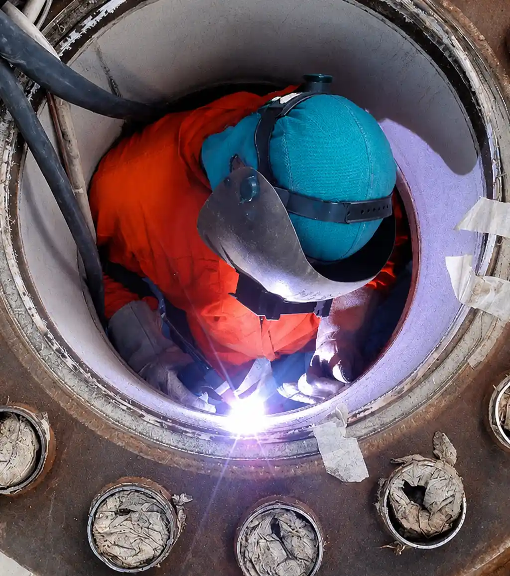 Mantenimiento Reactores reparacion internos